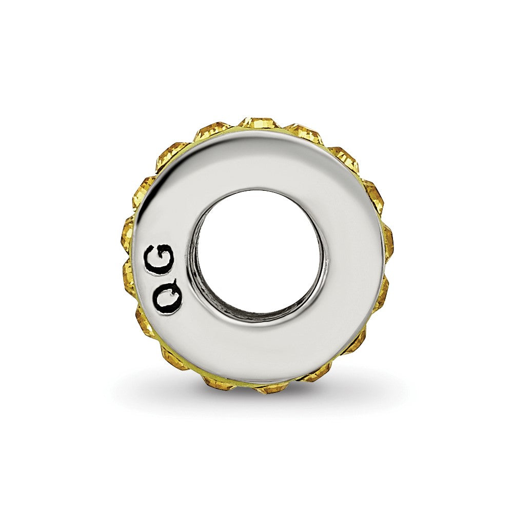 Sterling Silver Reflections Nov Single Row Preciosa Crystal Bead