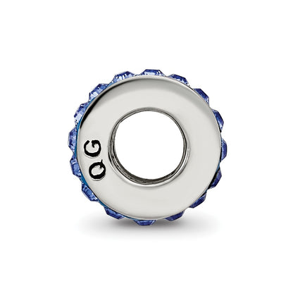 Sterling Silver Reflections Sept Single Row Preciosa Crystal Bead