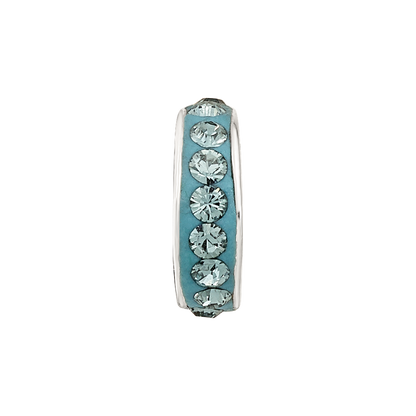 Sterling Silver Reflections Dec Single Row Preciosa Crystal Bead