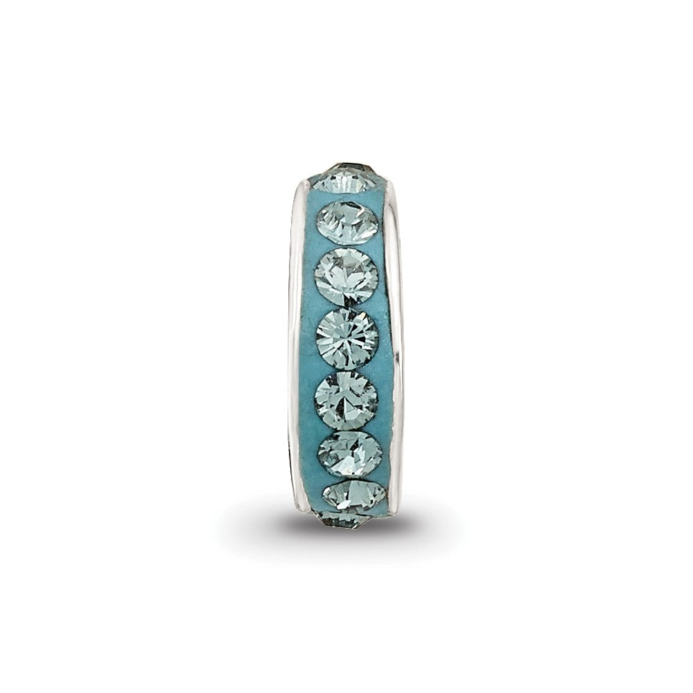 Sterling Silver Reflections Dec Single Row Preciosa Crystal Bead