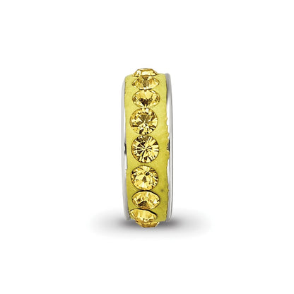 Sterling Silver Reflections Nov Single Row Preciosa Crystal Bead