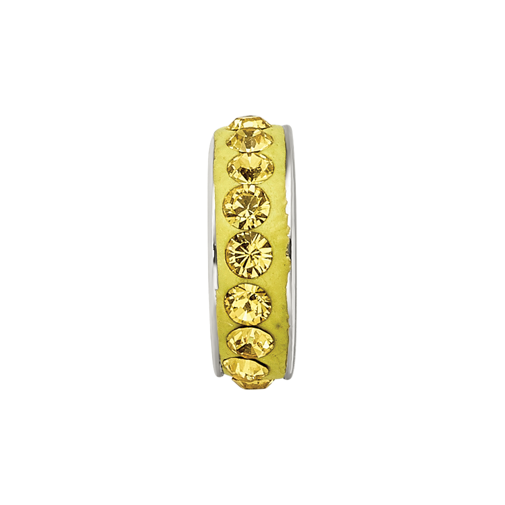 Sterling Silver Reflections Nov Single Row Preciosa Crystal Bead