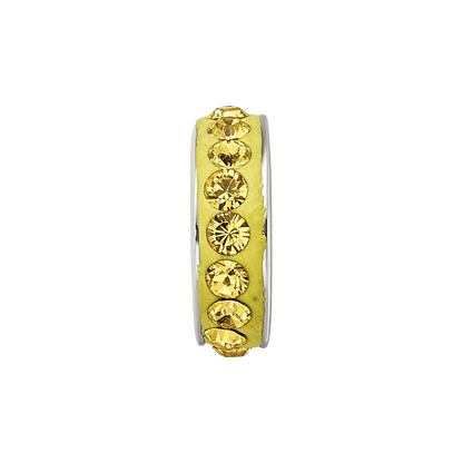 Sterling Silver Reflections Nov Single Row Preciosa Crystal Bead