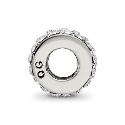 Sterling Silver Reflections April Double Row Preciosa Crystal Bead