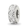 Sterling Silver Reflections April Double Row Preciosa Crystal Bead