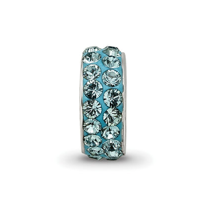Sterling Silver Reflections Dec Double Row Preciosa Crystal Bead