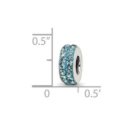 Sterling Silver Reflections Dec Double Row Preciosa Crystal Bead
