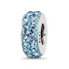 Sterling Silver Reflections March Double Row Preciosa Crystal Bead