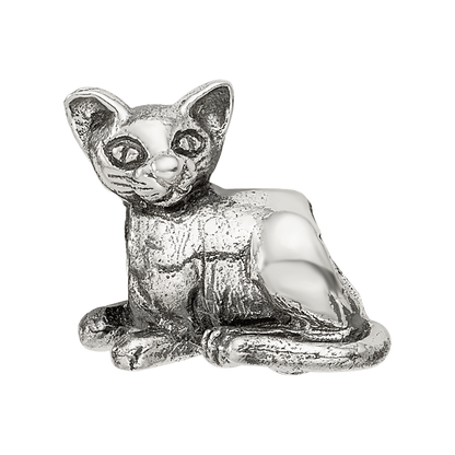 Sterling Silver Reflections Sphinx Cat Bead