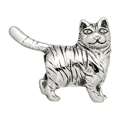 Sterling Silver Reflections American Shorthair Cat Bead