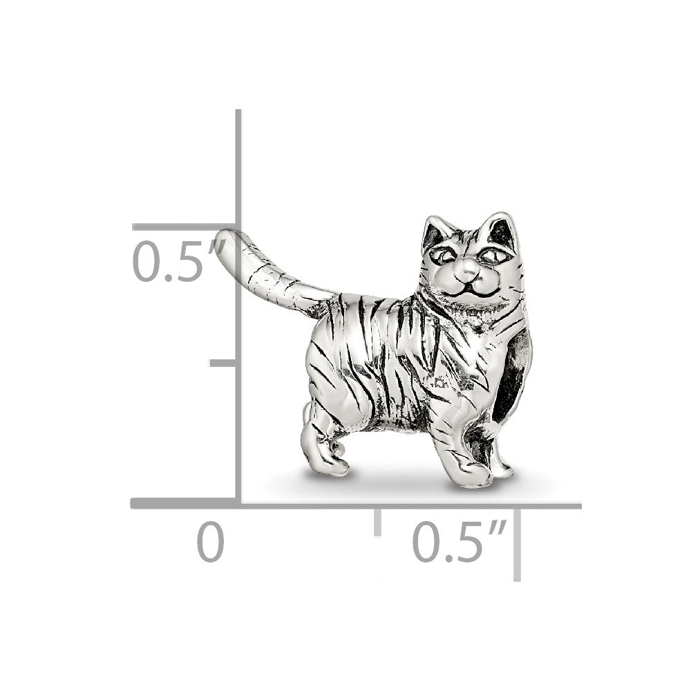 Sterling Silver Reflections American Shorthair Cat Bead