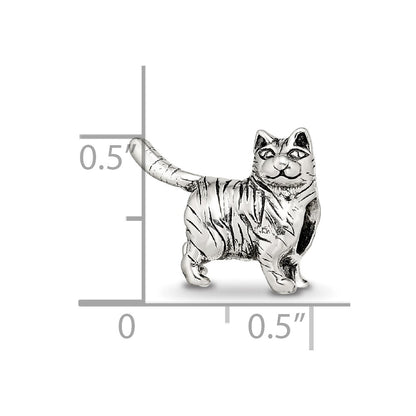 Sterling Silver Reflections American Shorthair Cat Bead