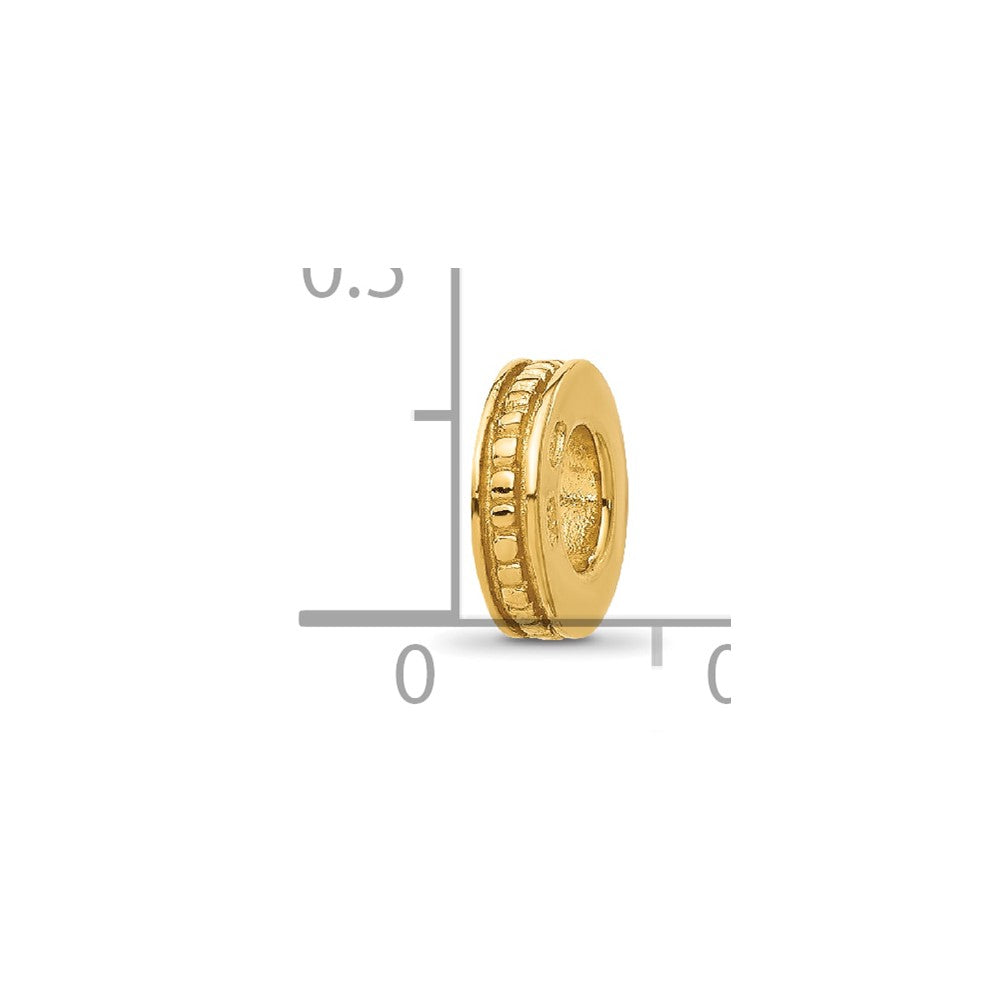 Sterling Silver Reflections Gold-plated Spacer Bead