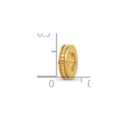 Sterling Silver Reflections Gold-plated Spacer Bead