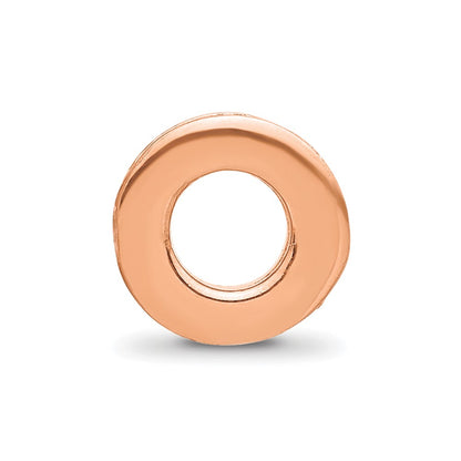 Sterling Silver Reflections Rose Gold-plated Spacer Bead