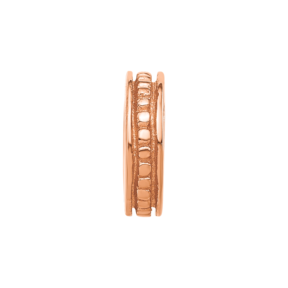 Sterling Silver Reflections Rose Gold-plated Spacer Bead