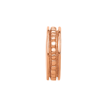 Sterling Silver Reflections Rose Gold-plated Spacer Bead