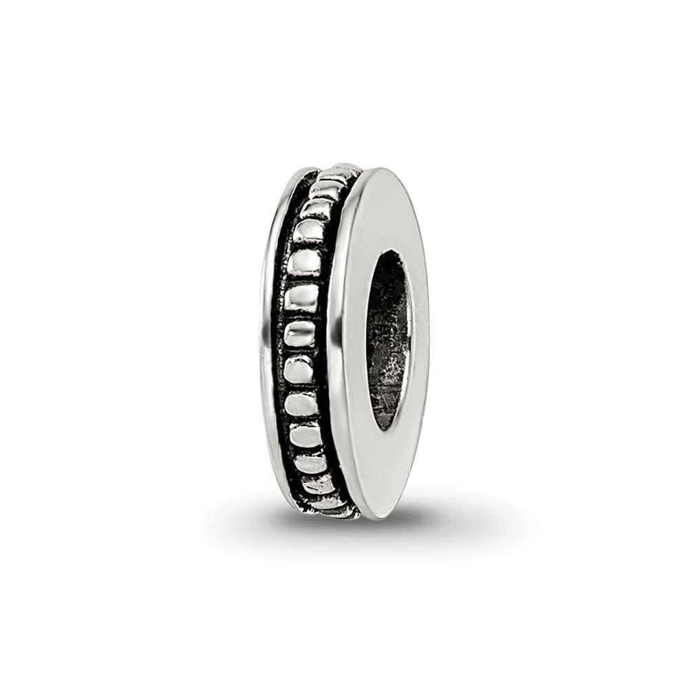 Sterling Silver Reflections Notched Spacer Bead