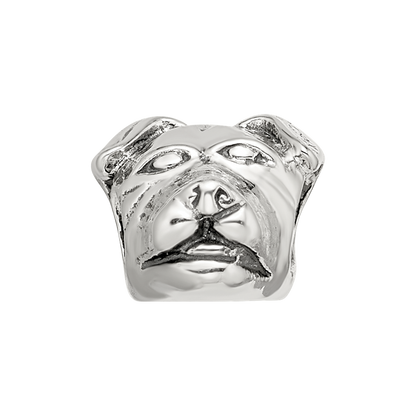 Sterling Silver Reflections Rottweiler Head Bead