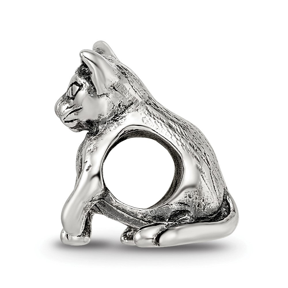 Sterling Silver Reflections Abyssinian Cat Bead
