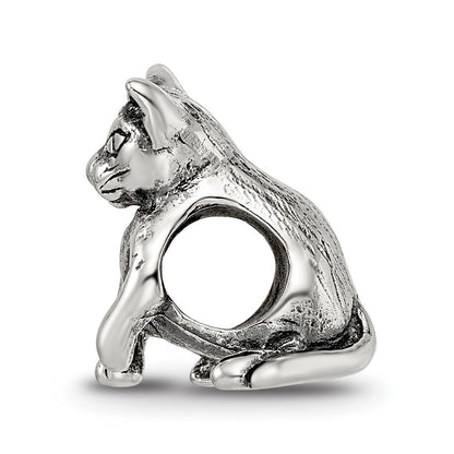 Sterling Silver Reflections Abyssinian Cat Bead