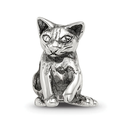 Sterling Silver Reflections Abyssinian Cat Bead