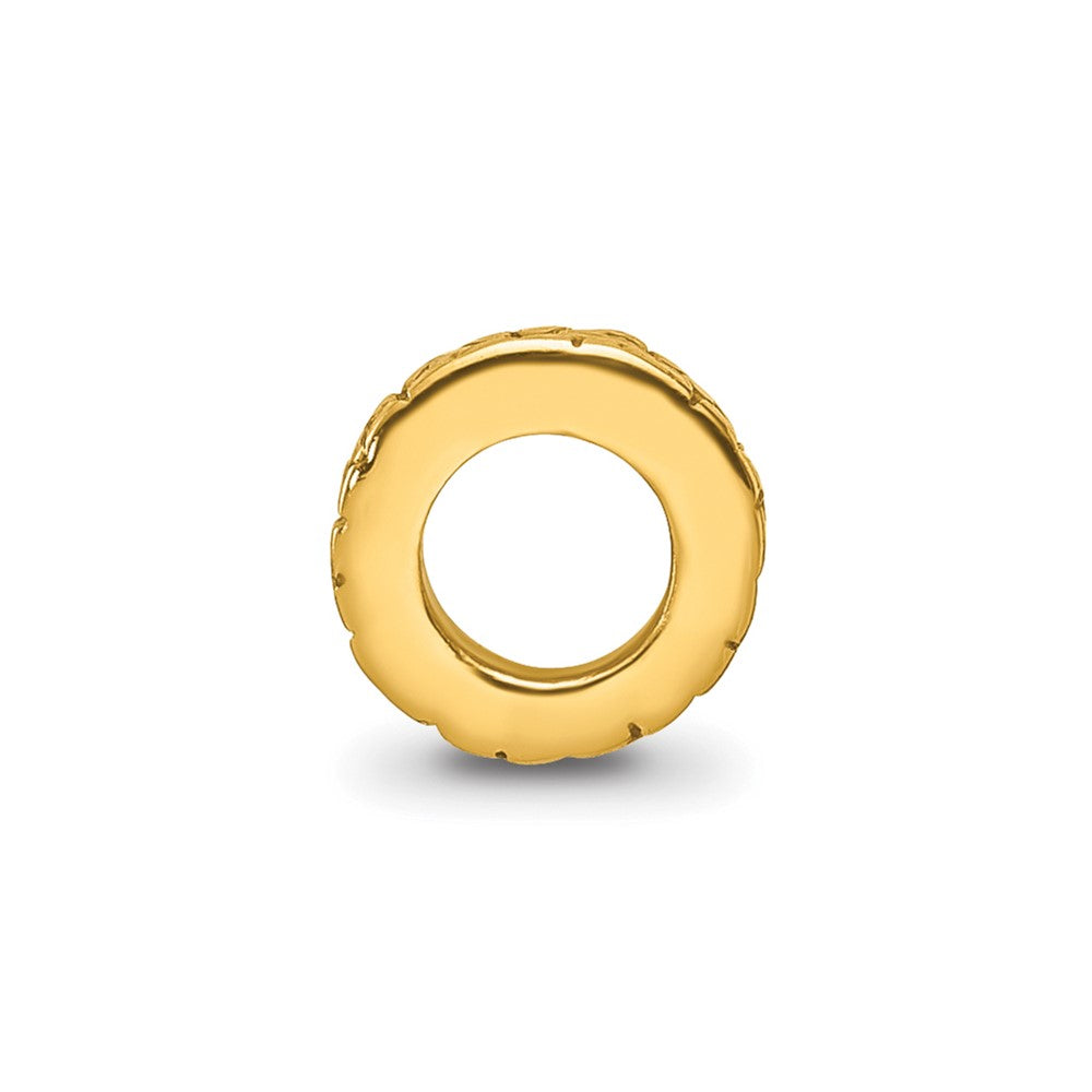 Sterling Silver Gold-plated Reflections Floral Spacer Bead