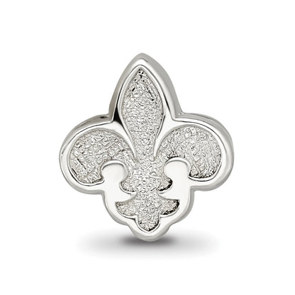 Sterling Silver Reflections Fleur de Lis Bead