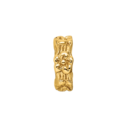 Sterling Silver Gold-plated Reflections Floral Spacer Bead