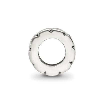 Sterling Silver Reflections Grooved Spacer Bead