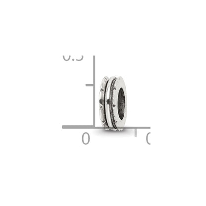 Sterling Silver Reflections Grooved Spacer Bead