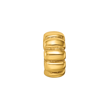 Sterling Silver Gold-plated Reflections Scalloped Spacer Bead