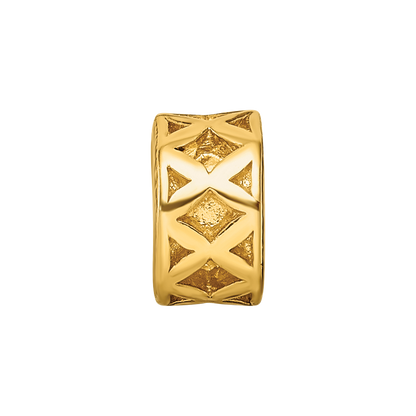 Sterling Silver Gold-plated Reflections X Spacer Bead