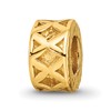 Sterling Silver Gold-plated Reflections X Spacer Bead