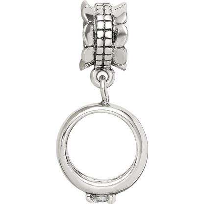 Sterling Silver Reflections CZ Engagement Ring Dangle Bead