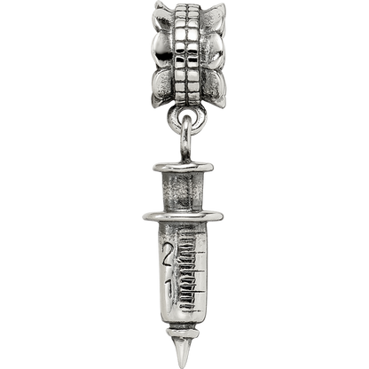 Sterling Silver Reflections Syringe Dangle Bead