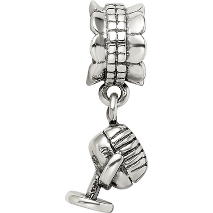 Sterling Silver Reflections Microphone Dangle Bead