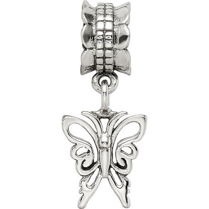 Sterling Silver Reflections Butterfly Dangle Bead