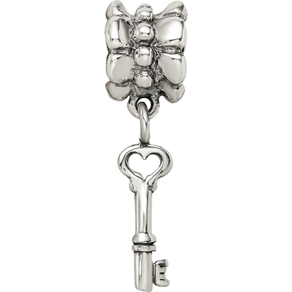 Sterling Silver Reflections Key Dangle Bead