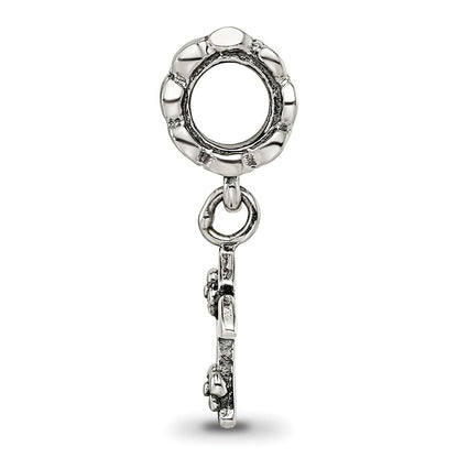 Sterling Silver Reflections Letter K Dangle Bead