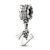 Sterling Silver Reflections Letter N Dangle Bead