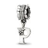 Sterling Silver Reflections Letter P Dangle Bead