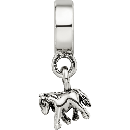 Kids Collection Sterling Silver Pony Dangle Reflections Bead