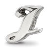 Sterling Silver Reflections Letter J Script Bead