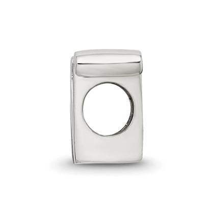 Sterling Silver Reflections Letter N Script Bead