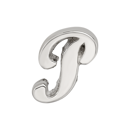 Sterling Silver Reflections Letter P Script Bead