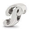 Sterling Silver Reflections Letter P Script Bead
