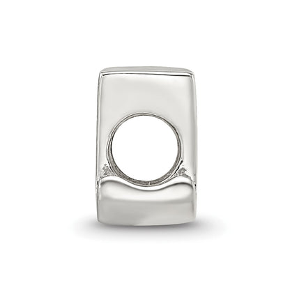 Sterling Silver Reflections Letter U Script Bead