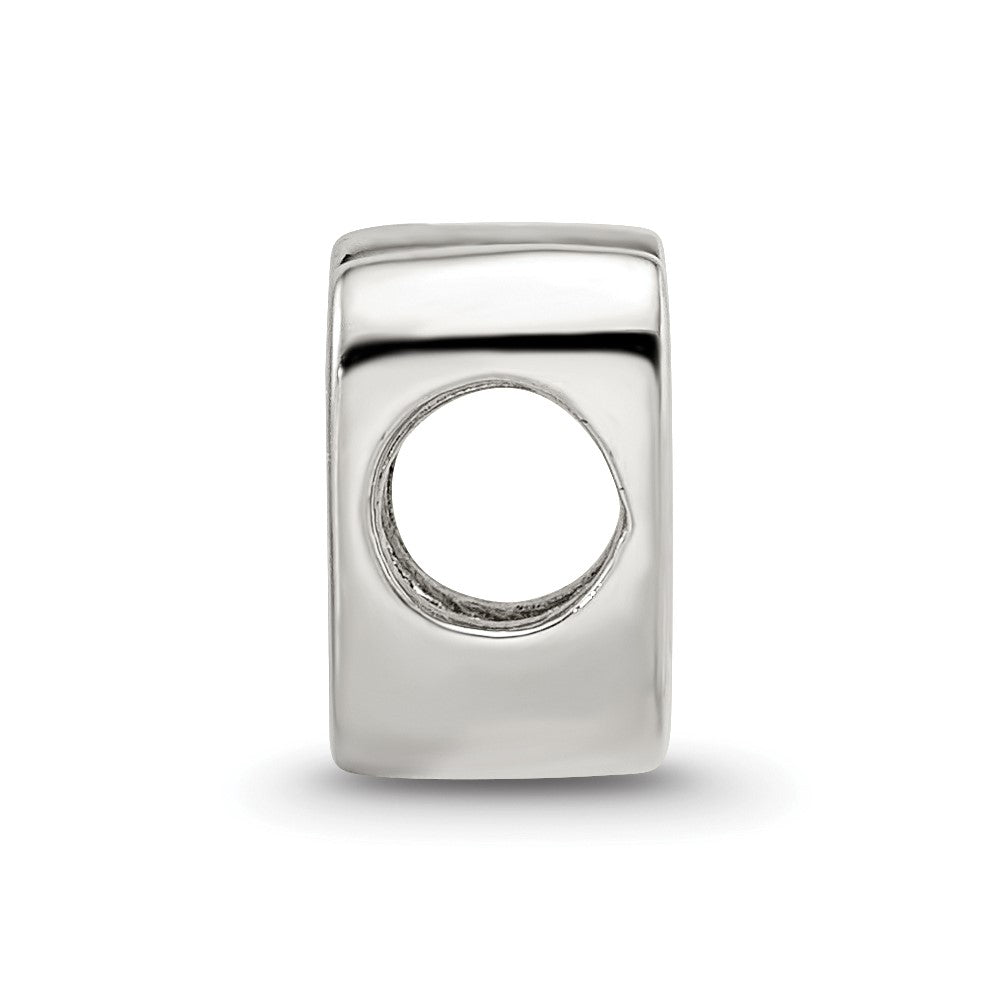 Sterling Silver Reflections Letter V Script Bead
