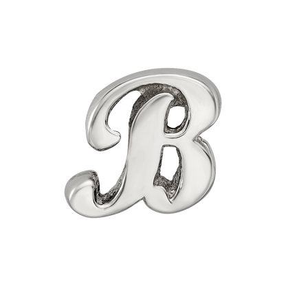 Sterling Silver Reflections Letter B Script Bead